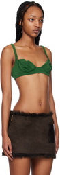 Maximilian Davis Green Sade Bra