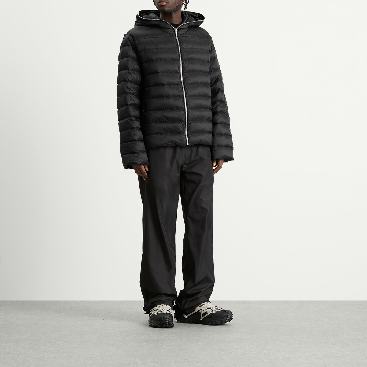 Rick Owens x Moncler Drawstring Trousers in Black