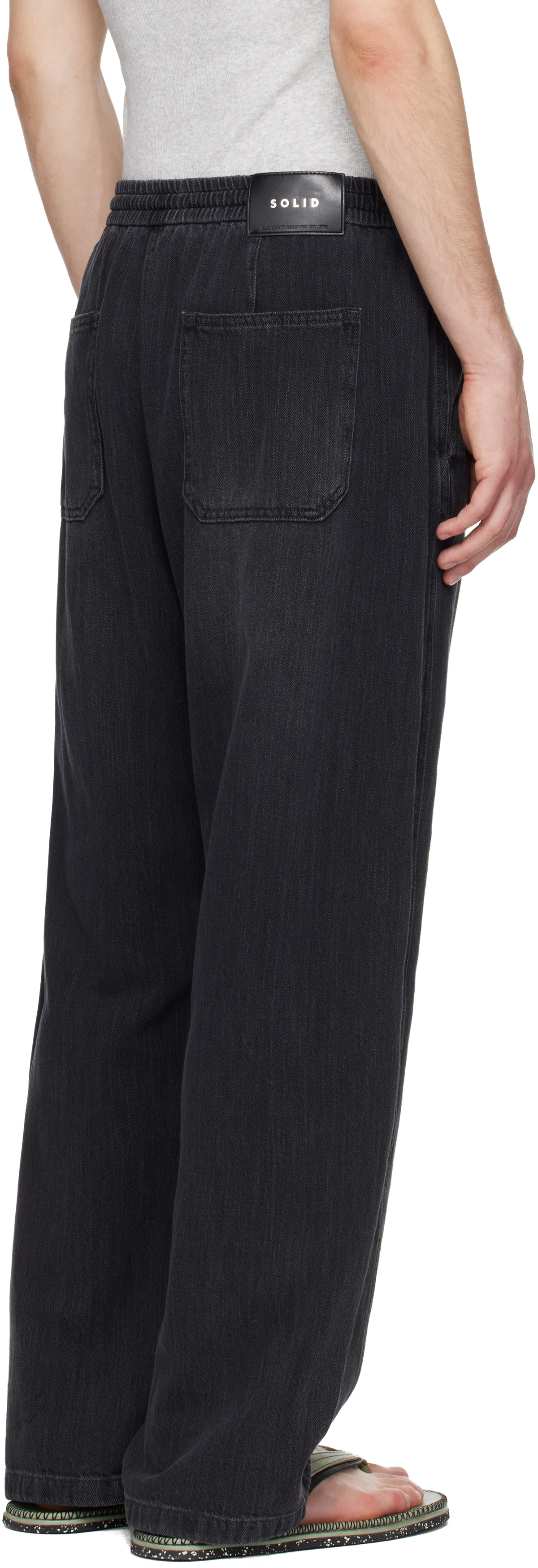 Solid Homme Navy Curved Jeans