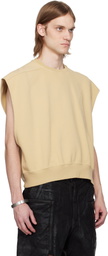Rick Owens DRKSHDW Beige Hollywood SL Jumbo Tatlin Vest