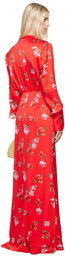 Magda Butrym Red Floral Maxi Dress