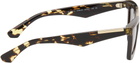 Burberry Brown & Yellow Classic Rectangular Sunglasses