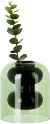 Tom Dixon Black & Green Short Bump Vase