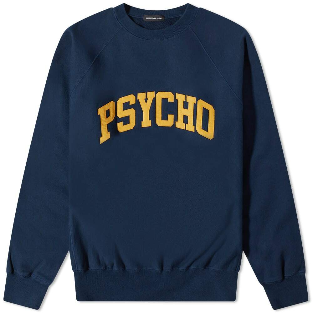 Undercover Men's Psyco Crew Sweat in Navy Undercover