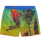 Valentino - Mid-Length Printed Swim Shorts - Green