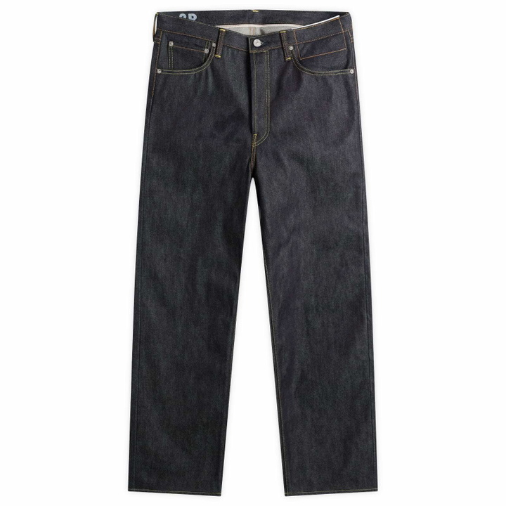 Photo: Visvim Men's Social Sculpture 01 Wide Unwashed Jeans in Indigo