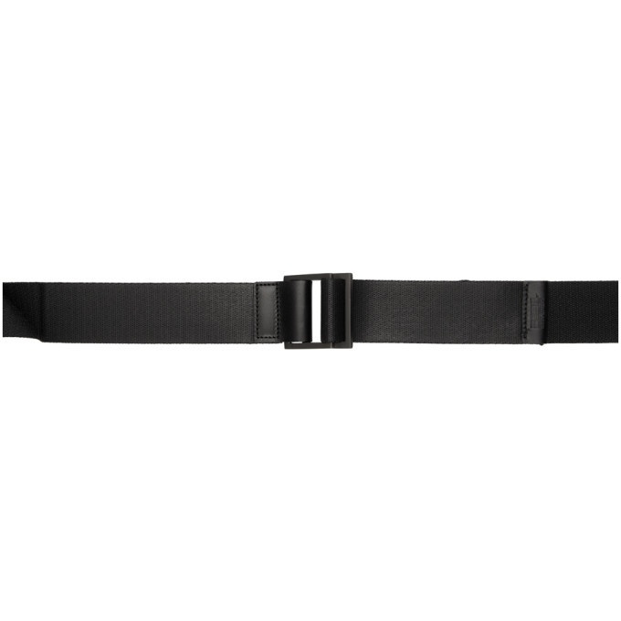 Photo: 132 5. ISSEY MIYAKE Black Luster Standard Belt