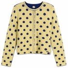 Damson Madder Women's Tabitha Reversible Cardigan in Butter