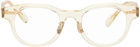 YUICHI TOYAMA. Beige LHR Glasses