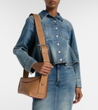 McQueen T-Bar leather shoulder bag