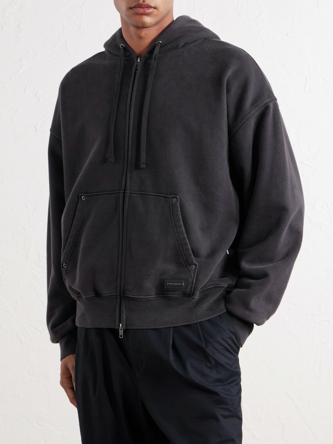 Aimé Leon Dore - Cotton-Jersey Zip-Up Hoodie - Black