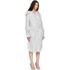 Vivienne Westwood Gray Drunken Shirt Midi Dress