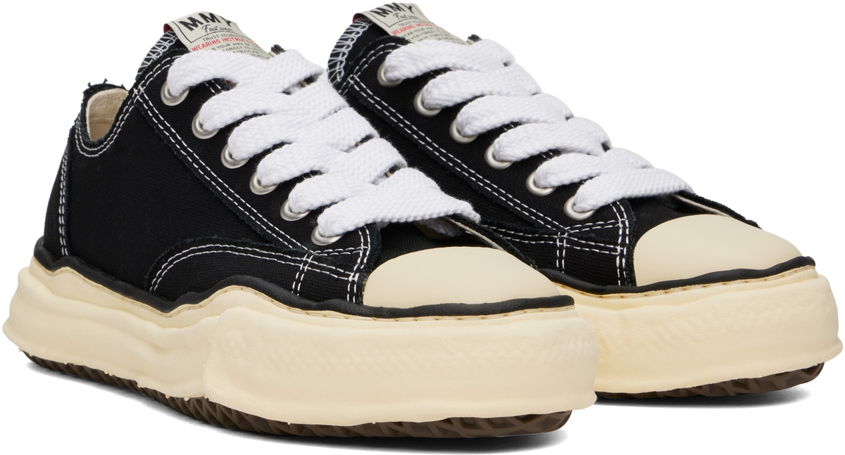 Maison MIHARA YASUHIRO Black Peterson VL OG Sole Canvas Low-Top 