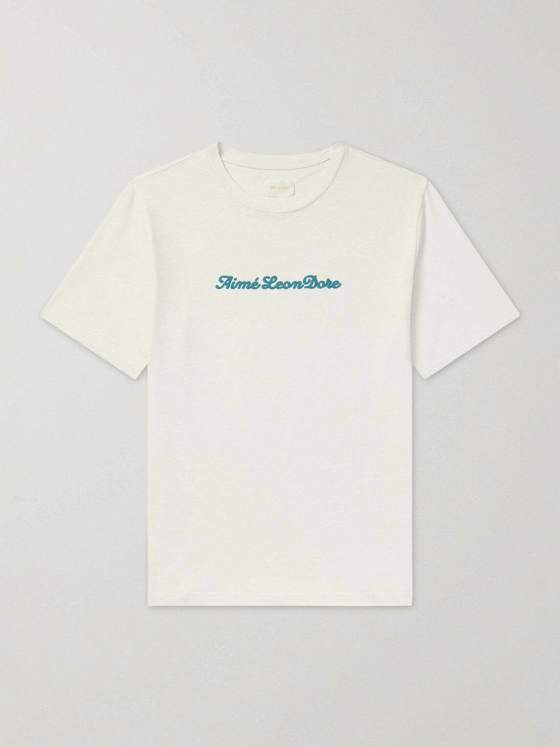 Aimé Leon Dore - Logo-Print Cotton-Jersey T-Shirt - Neutrals