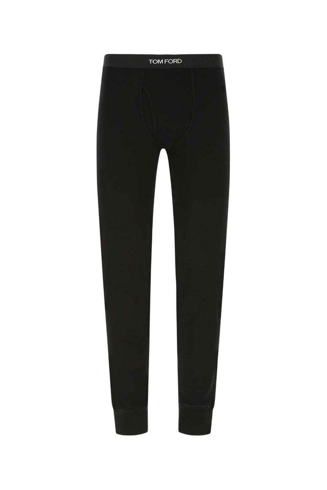 Tom Ford Logo Waistband Slim Cut Leggings
