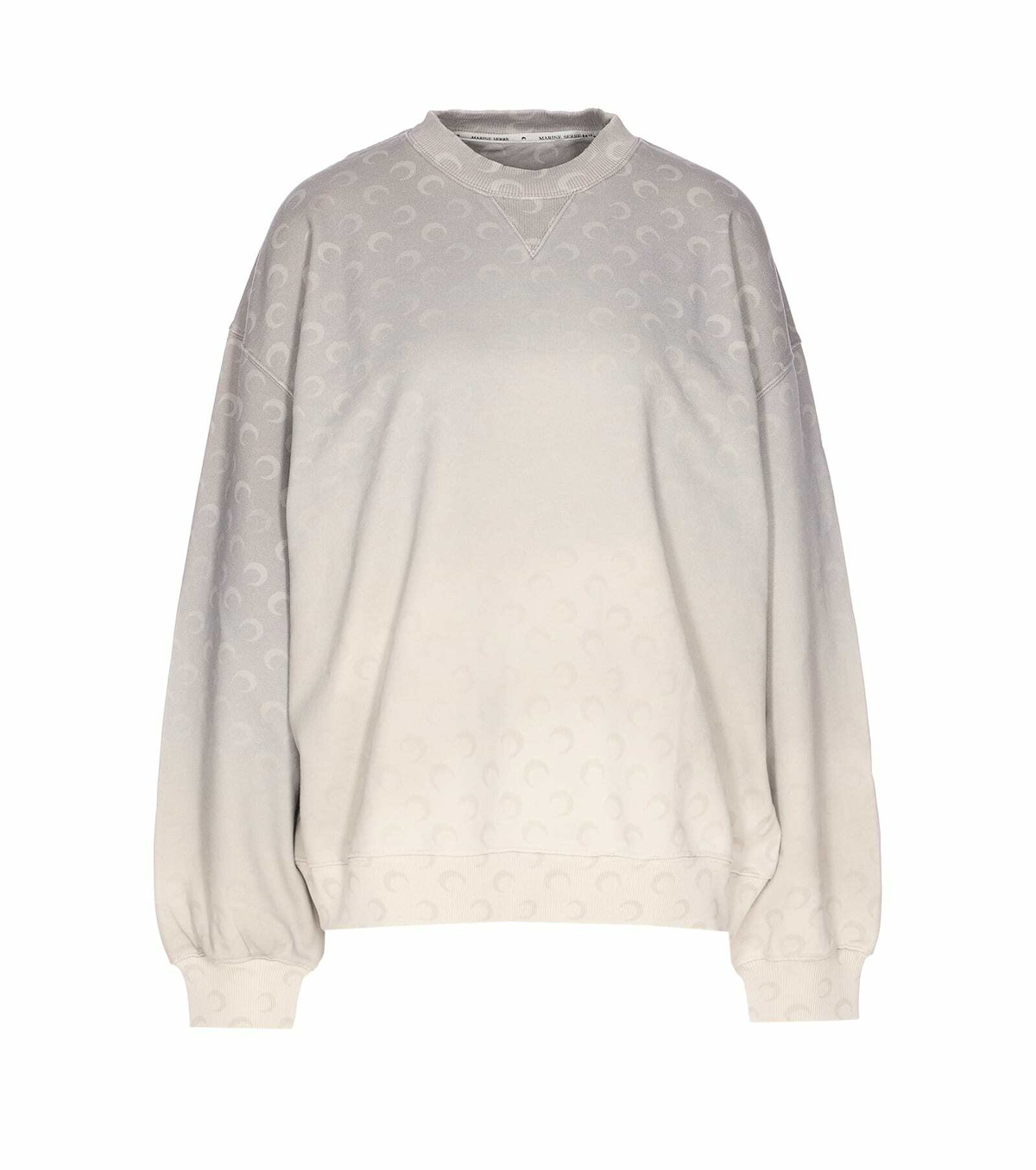 MARINE SERRE Moon Jacquard Knit Fitted Sweater Marine Serre
