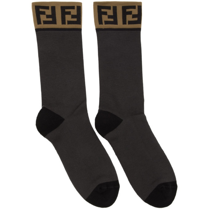 Photo: Fendi Grey Forever Fendi Socks