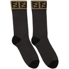 Fendi Grey Forever Fendi Socks