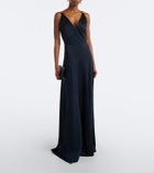 Versace Medusa satin gown