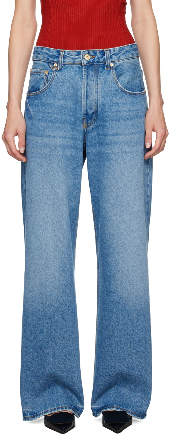 【JACQUEMUS/ジャックムス】Le De-Nimes Large Jeans Jacquemus - NAVY LE DE-NIMES LARGE JEANS – LE LABO STORE