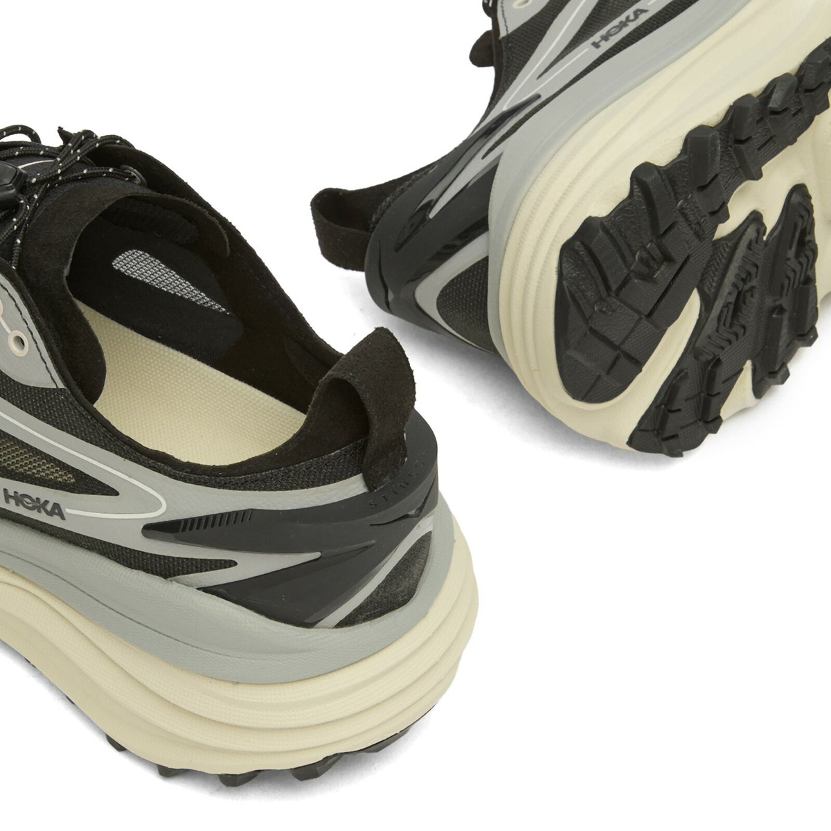 HOKA ONE ONE U Stinson One7 Sneaker in Stellar Grey/Eggshell