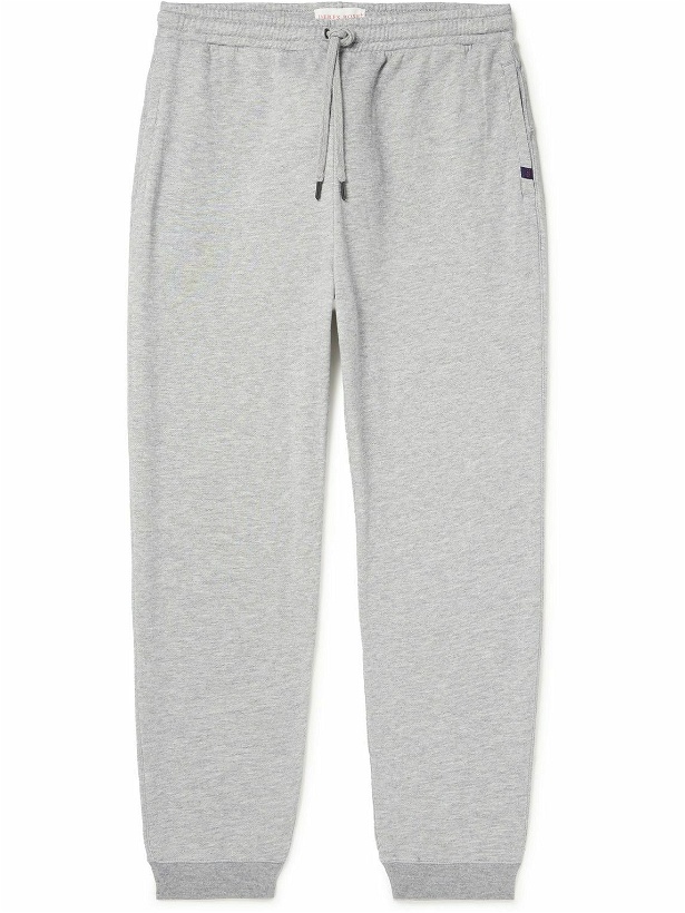 Photo: Derek Rose - Quinn 1 Tapered Cotton and Modal-Blend Jersey Sweatpants - Gray