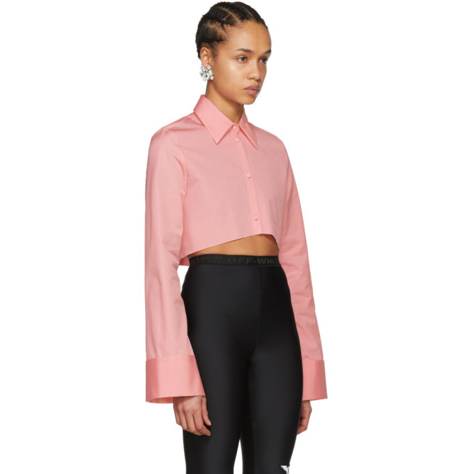 Off-White Pink Cropped Shirt Off-White
