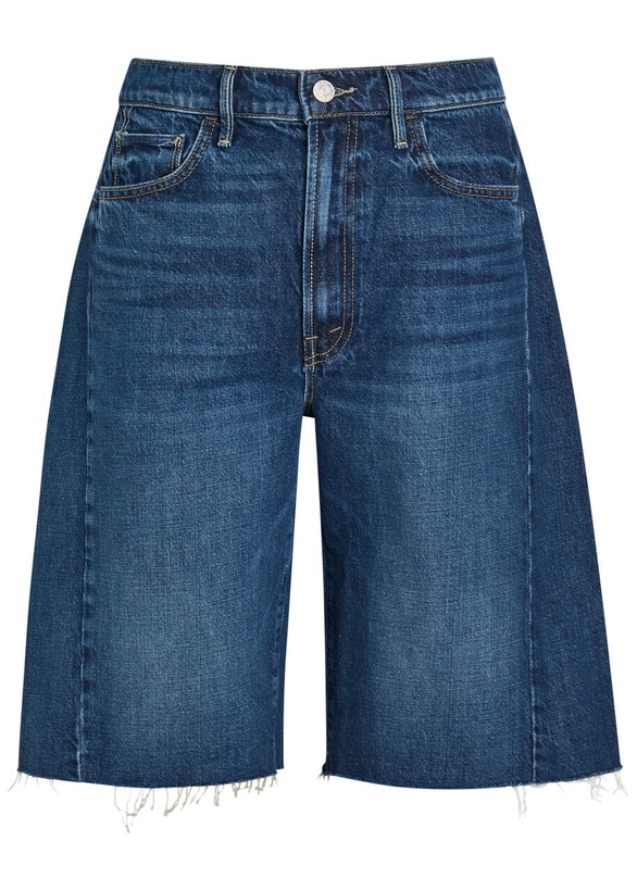 Photo: Mother The Half-pipe Bermuda Denim Shorts Blue