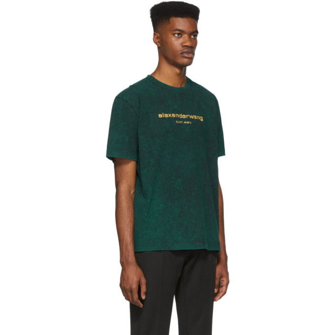 Alexander Wang Green Gold Logo T-Shirt Alexander Wang Alexander Wang Green Gold Logo T-Shirt Alexander Wang