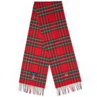 Fred Perry Authentic Men's Royal Stewart Tartan Scarf in Red