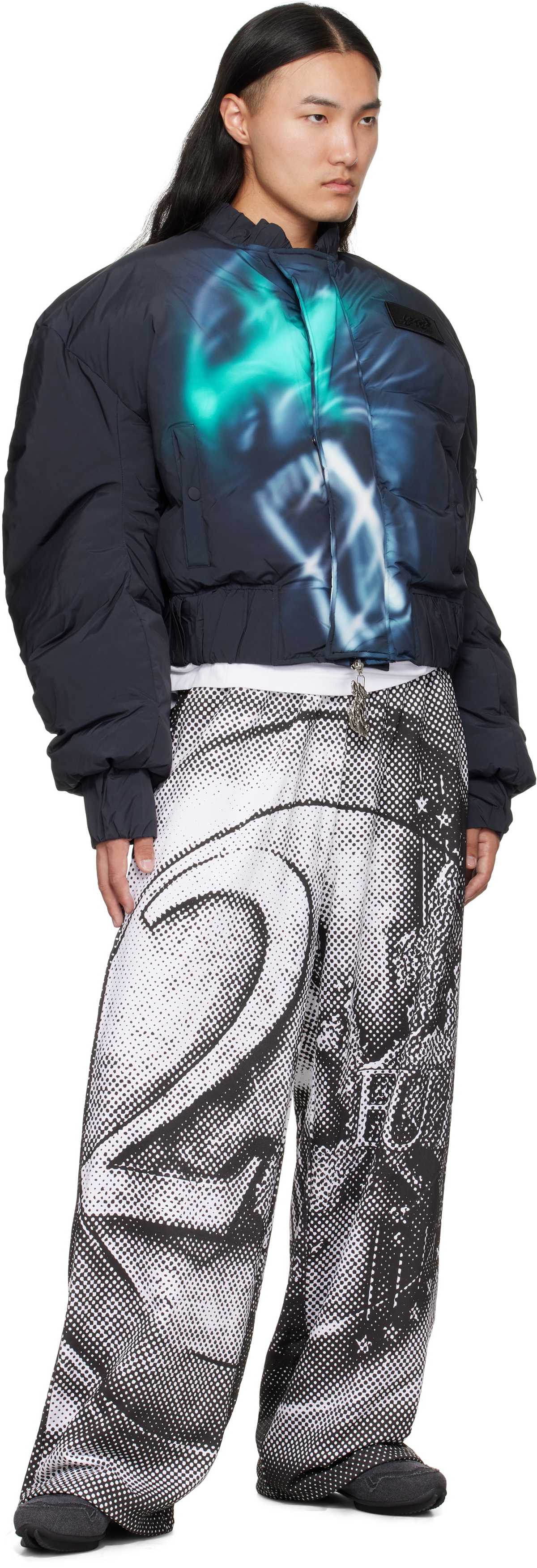 Gerrit Jacob Black & White Printed Sweatpants
