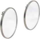 MM6 Maison Margiela Silver Mirror Earrings
