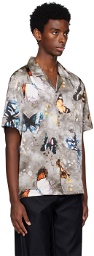 Nahmias Gray Butterfly Shirt