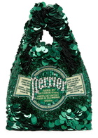 Anya Hindmarch Perrier Mini Embellished Satin Tote bag - Green - One Size
