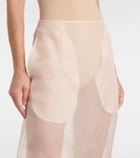 Simone Rocha Silk organza pencil skirt