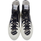 Givenchy Navy Chain Tennis Light High-Top Sneakers