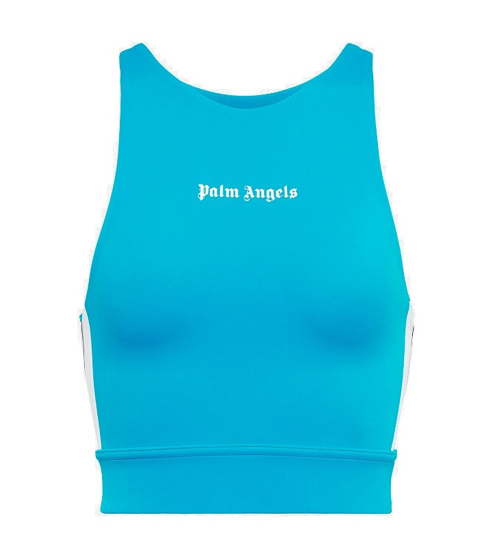 Photo: Palm Angels - Logo racerback sports bra