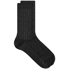 Givenchy Men's 4G Sock in Black