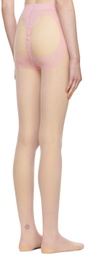 Wolford Pink Mugler Edition Sheer Tights