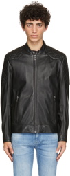 Boss Black Leather Jador Jacket