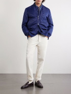 Brunello Cucinelli - Padded Shell Bomber Jacket - Blue
