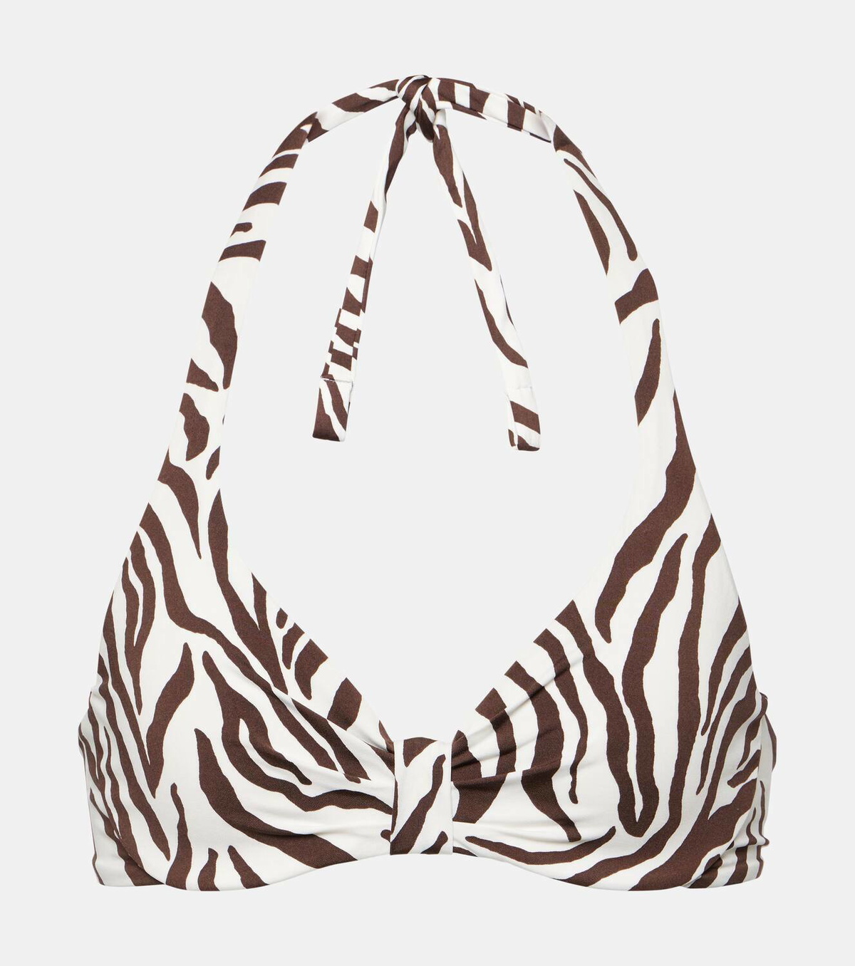 Max Mara Allegra zebra-print bikini top Max Mara