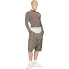 Rick Owens Gray Tower Pods Cargo Shorts