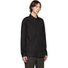 Junya Watanabe Black and Grey Panelled Shirt