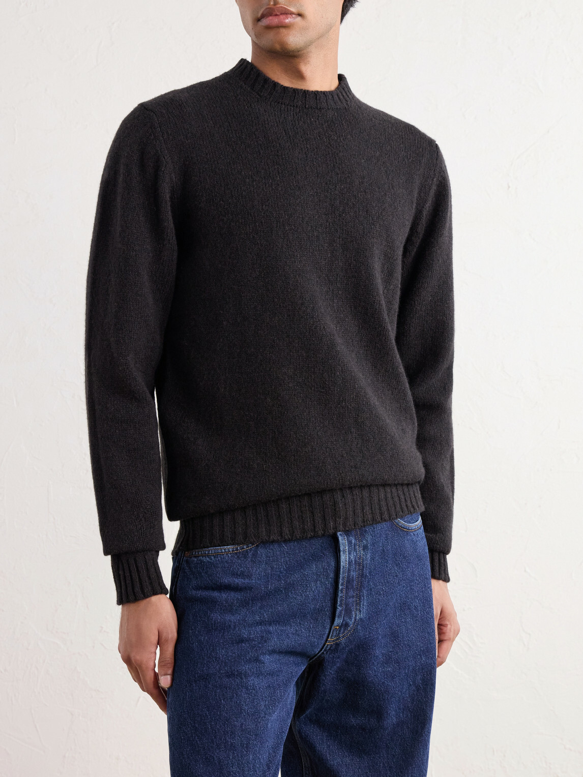 William Lockie - Aryan Wool Sweater - Brown