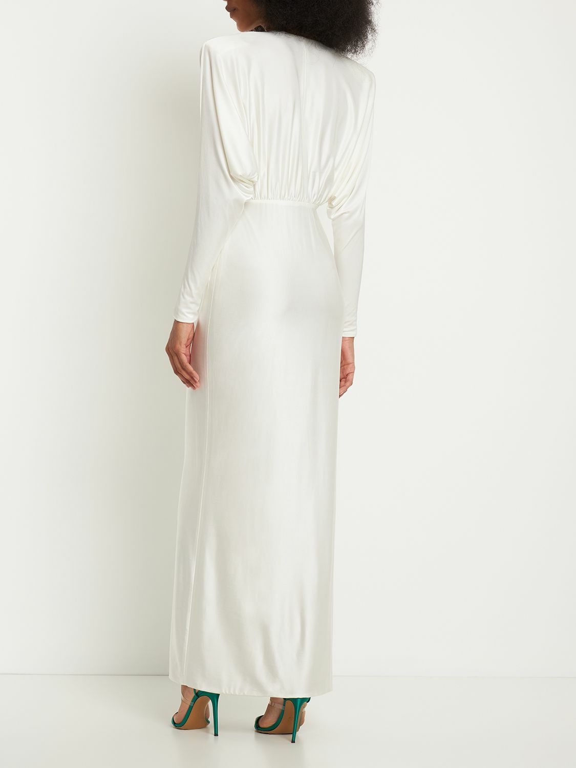 ワンピース ALEXANDRE VAUTHIER V-neck jersey dress Alexandre Vauthier V-Neck Jersey Dress In Black - 75% Off