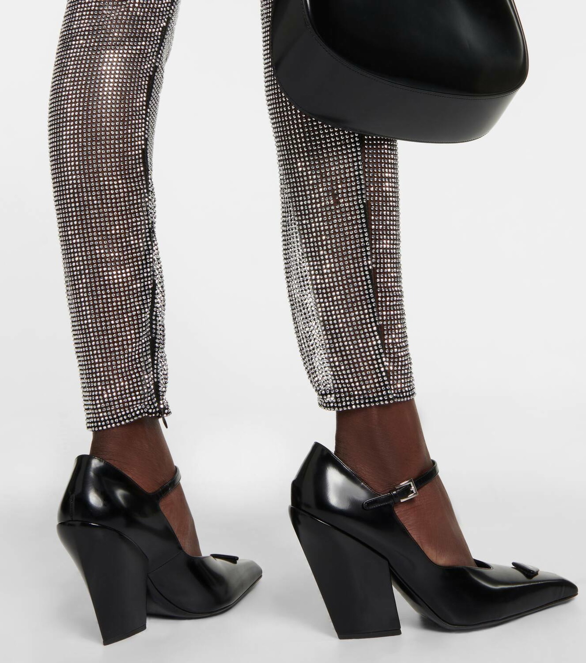 Prada Embellished mesh pants