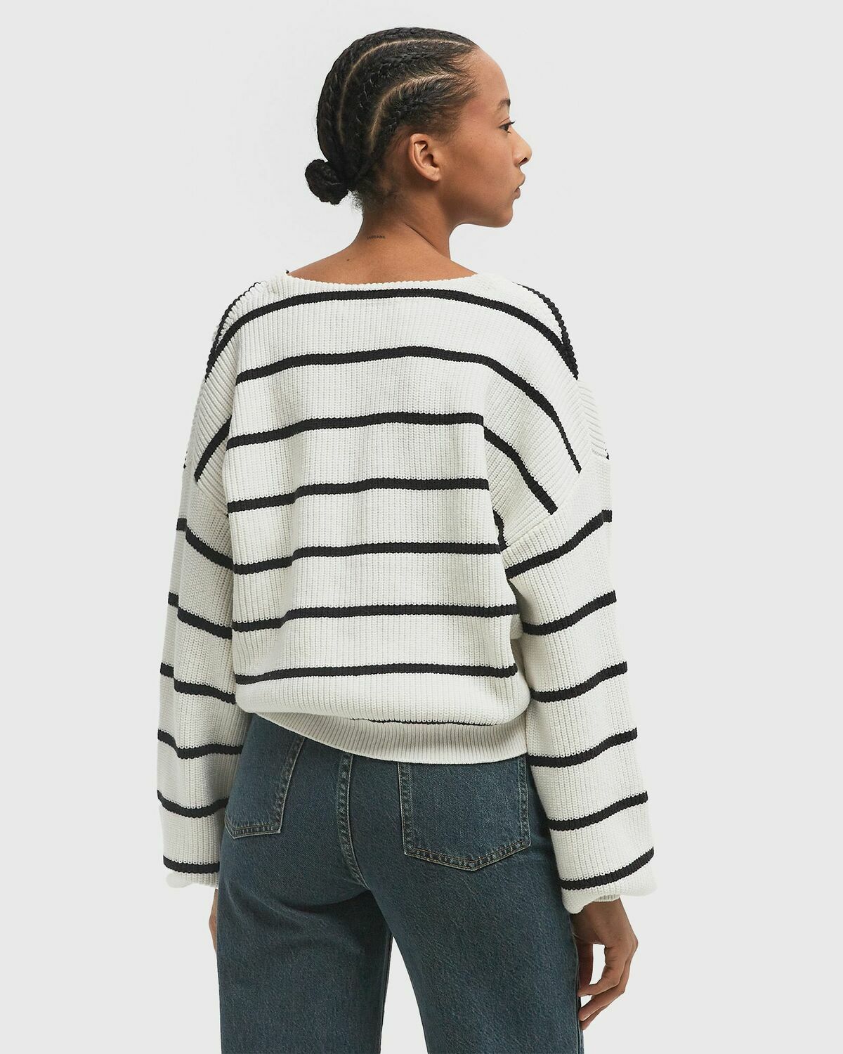Gestuz MEBAGZ CARDIGAN STRIPED NOOS Beige Womens Zippers & Cardigan