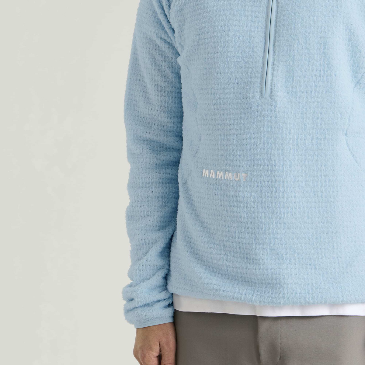 Mammut Men's Eiger Free Air Half Zip Polartec Hoodie in Nebla