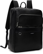 Lacoste Black Ossian Leather Backpack